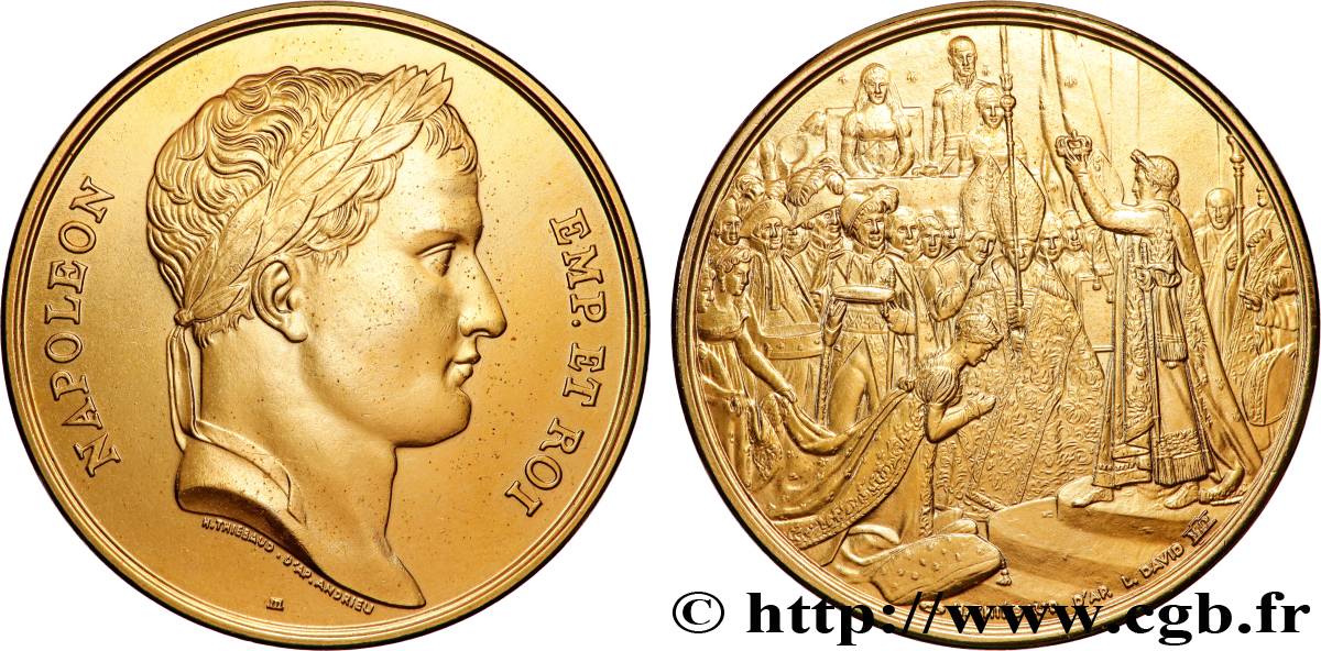 PRIMO IMPERO Médaille, Sacre de Joséphine, refrappe SPL