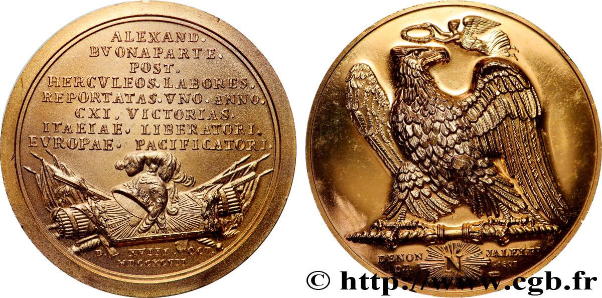 PRIMO IMPERO Médaille, Bonaparte pacificateur, refrappe SPL