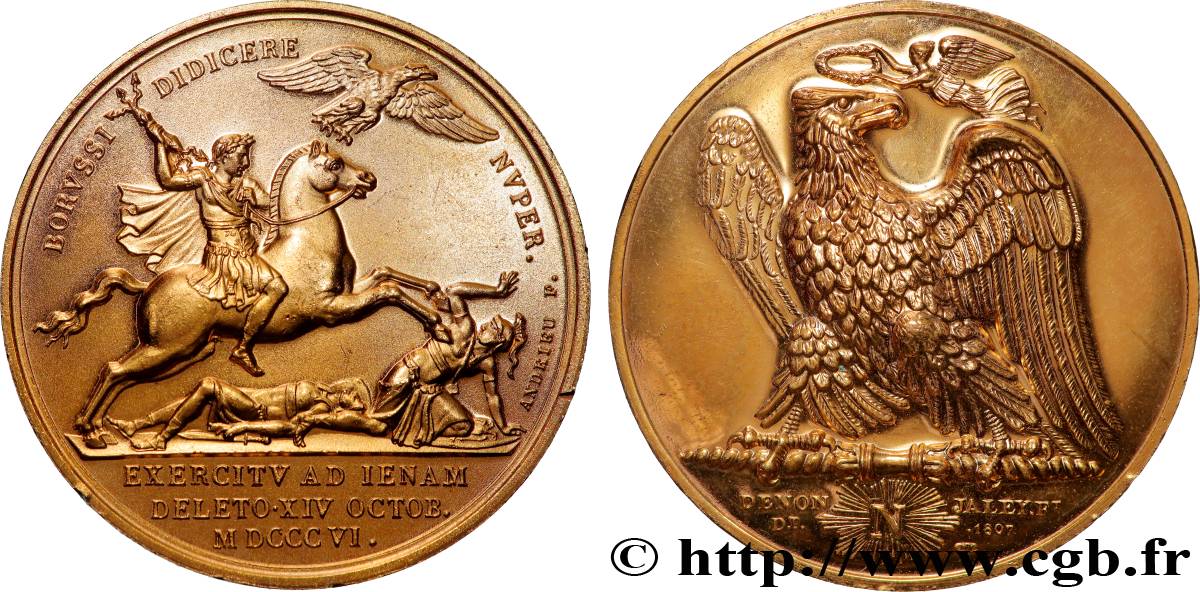 NAPOLEON&nbsp;S EMPIRE Médaille, Bataille d’Iéna, refrappe AU