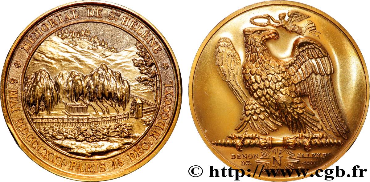 LUIGI FILIPPO I Médaille du mémorial de St-Hélène, refrappe SPL