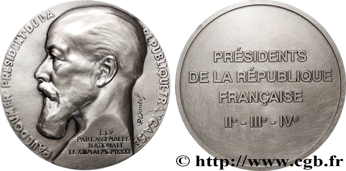 FRANCIA Médaille, Paul Doumer SPL