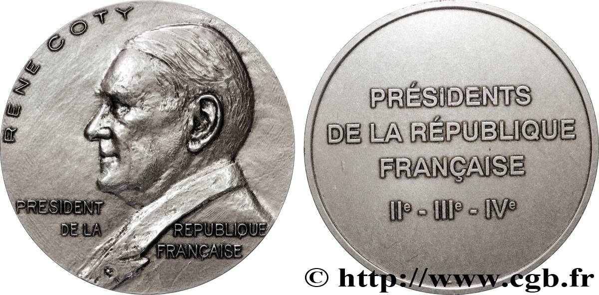 FRANCE Médaille, René Coty AU
