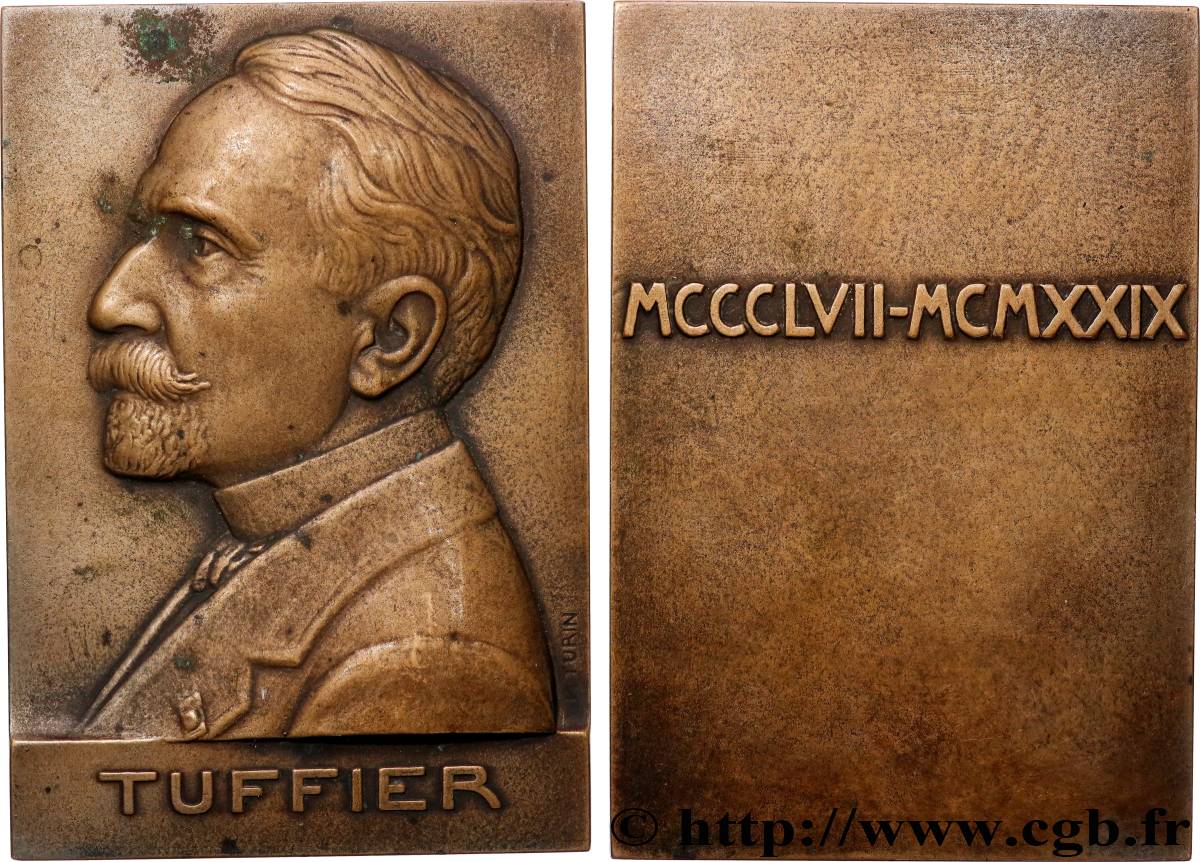 TROISIÈME RÉPUBLIQUE Plaquette, Dr. Theodore Martin Tuffier TTB