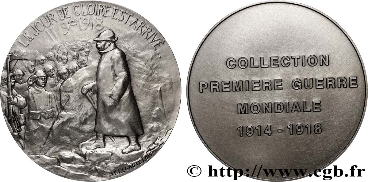 V REPUBLIC Médaille, Armistice du 11 Novembre 1918, Collection première guerre mondiale AU