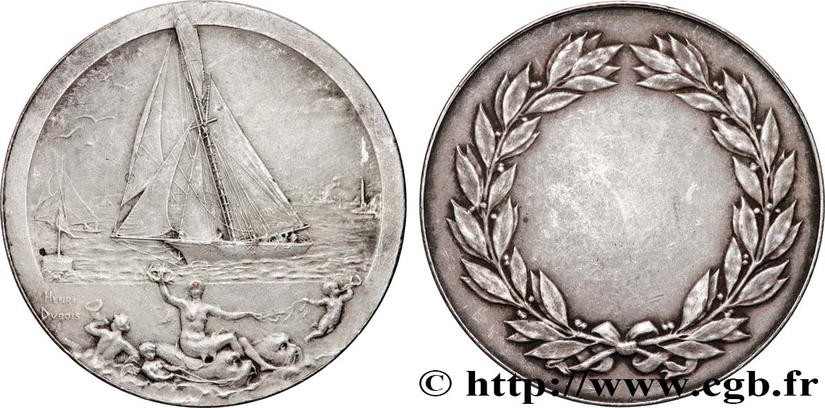 SEA AND NAVY : SHIPS AND BOATS Médaille de récompense AU
