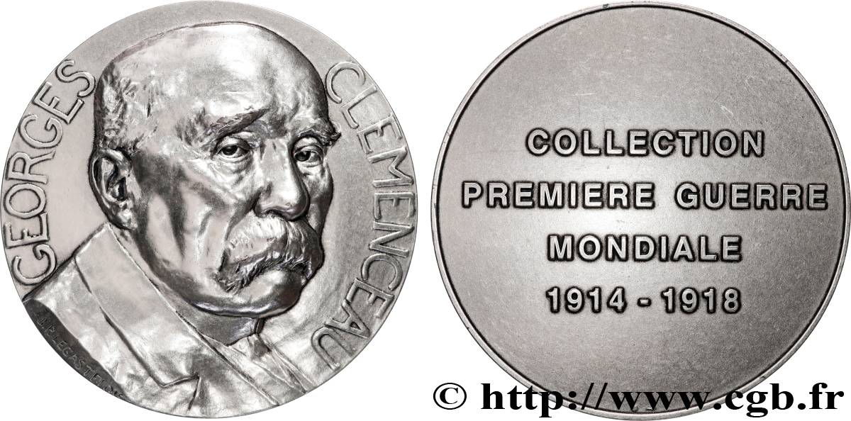 QUINTA REPUBBLICA FRANCESE Médaille, Georges Clémenceau, Collection première guerre mondiale SPL
