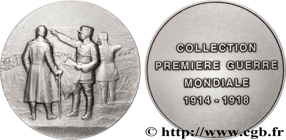 CINQUIÈME RÉPUBLIQUE Médaille, Le général Mangin, Collection première guerre mondiale SUP