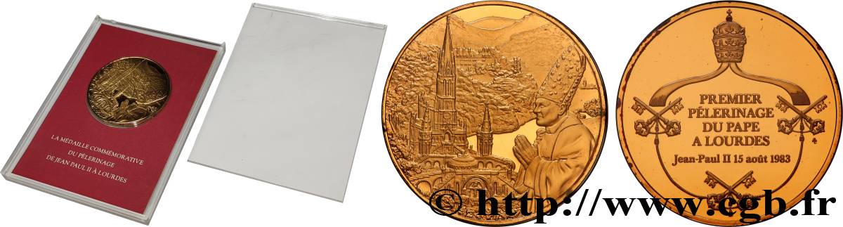 JEAN-PAUL II (Karol Wojtyla) Médaille, Premier pèlerinage du pape FDC