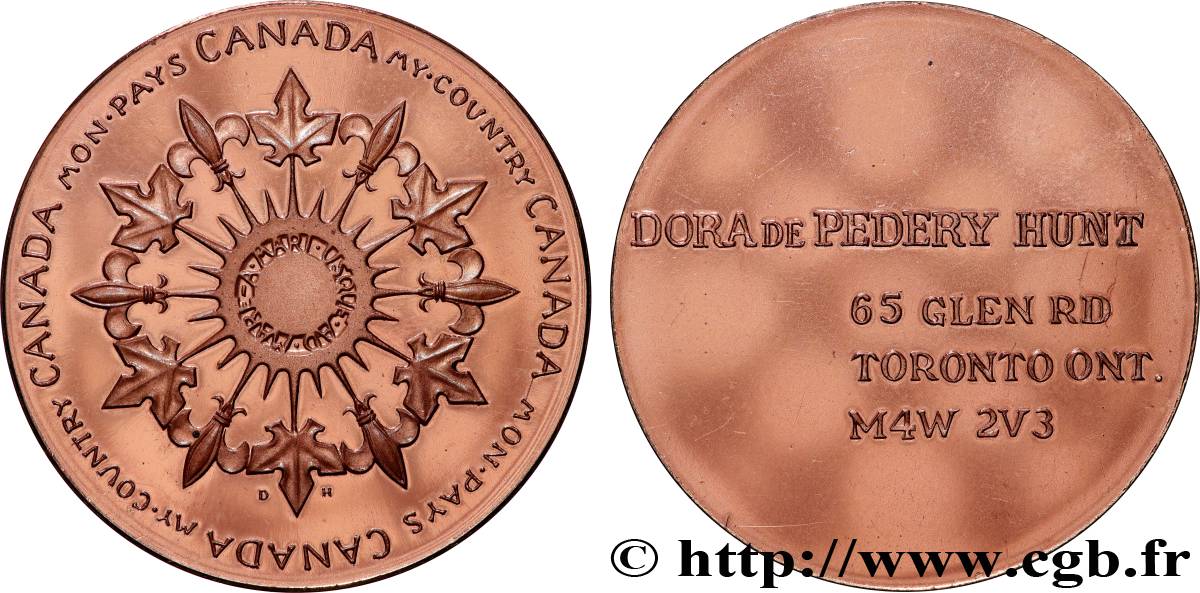 CANADA Médaille, Dora de Pedery AU