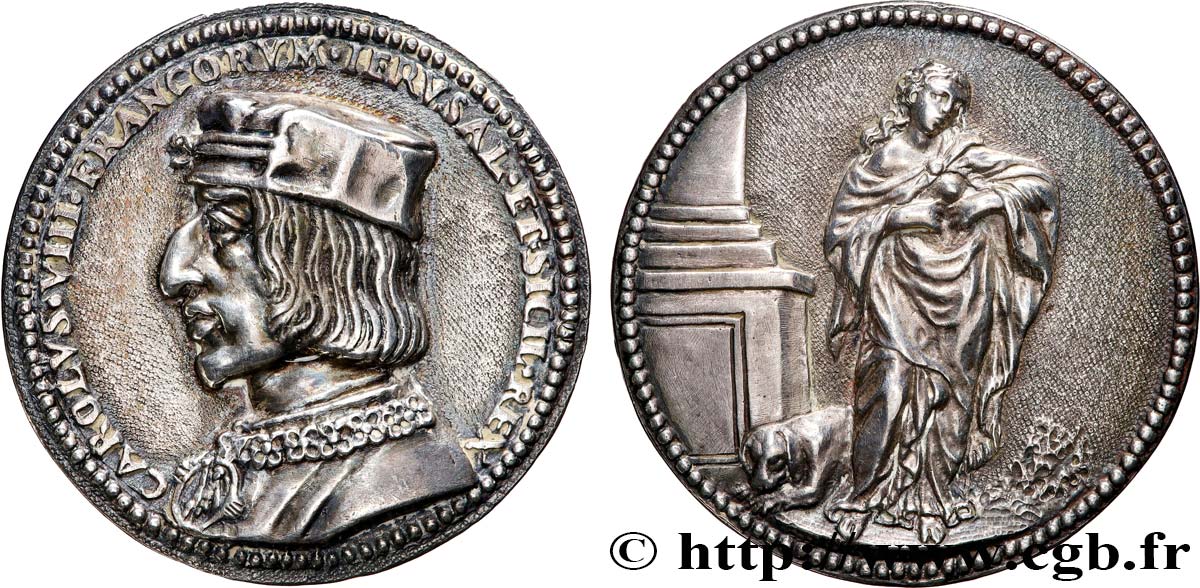 CHARLES VIII Médaille, Charité TTB+