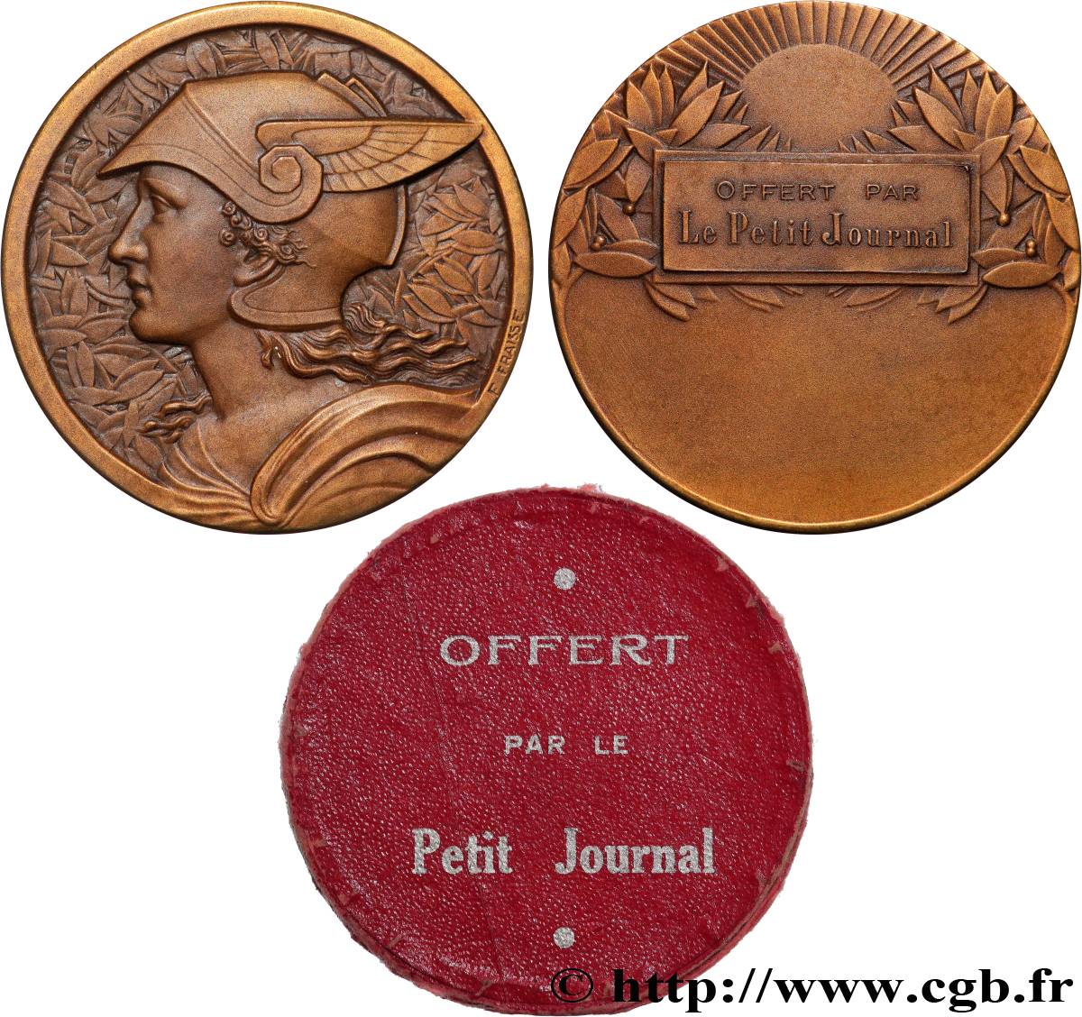 III REPUBLIC Médaille, Offert par le Petit Journal AU