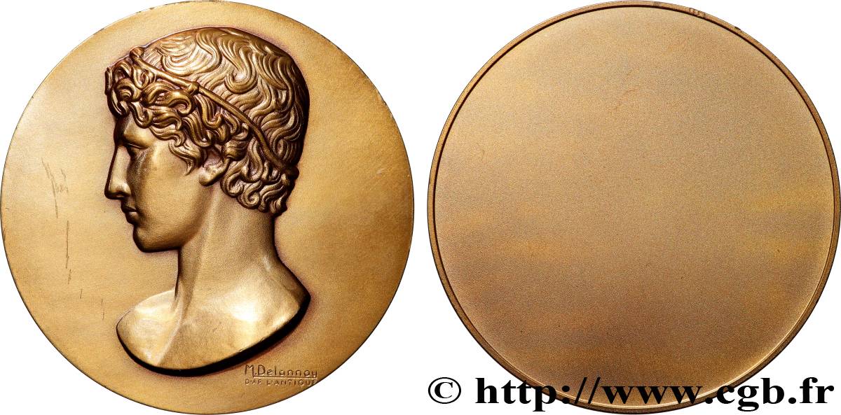 SPORTS Médaille, Portrait à l’antique, Jeunesse et Sport fVZ