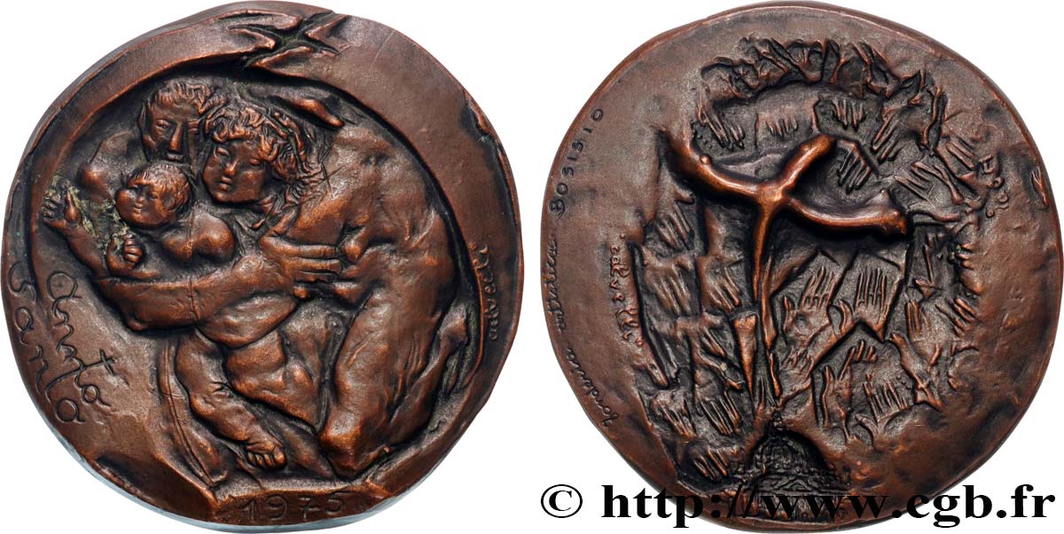 VATICAN AND PAPAL STATES Médaille, Année sainte AU/AU
