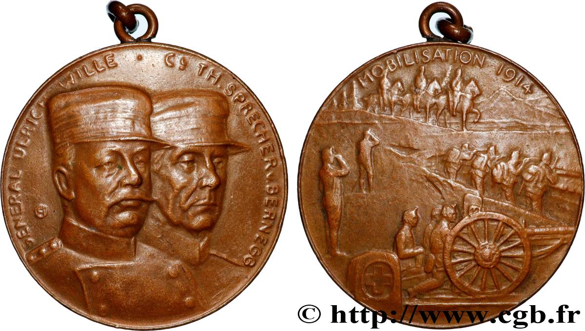 SUISSE Médaille, Mobilisation q.SPL