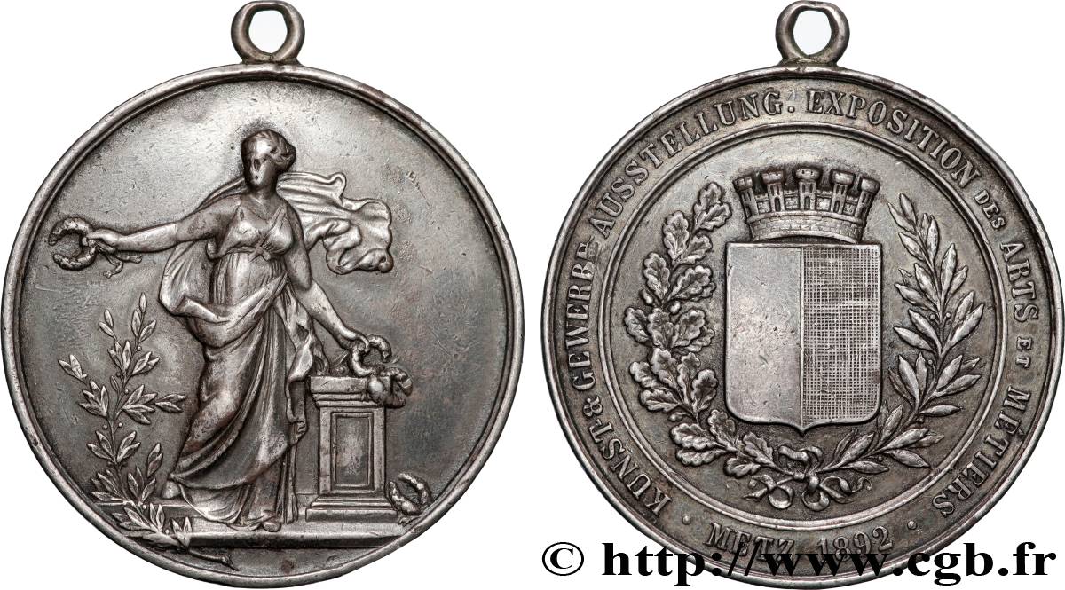 III REPUBLIC Médaille, Exposition des Arts et Métiers XF