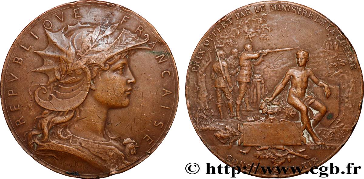 III REPUBLIC Médaille, Concours de tir XF
