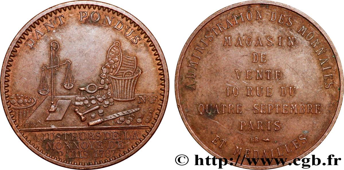 MONNAIE DE PARIS Médaille publicitaire du magasin de la Monnaie de Paris SS