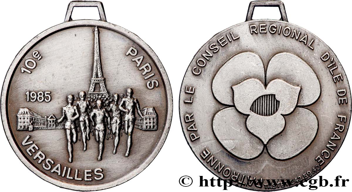 CINQUIÈME RÉPUBLIQUE Médaille, Patronné par le conseil régional d’île de France TTB+