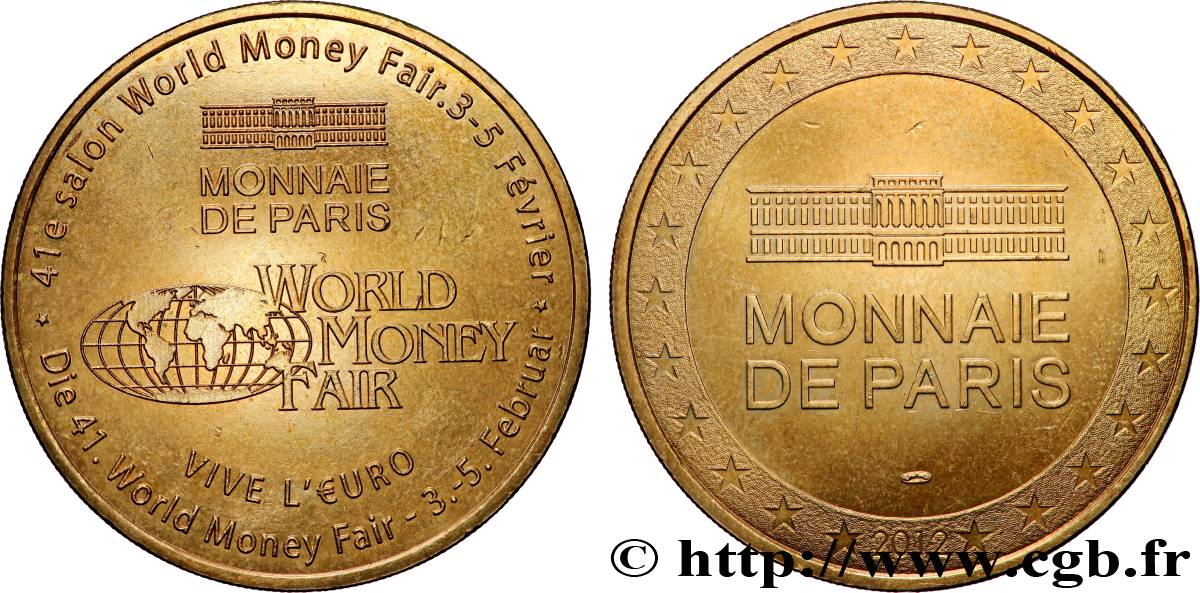 TOURISTIC MEDALS WORLD MONEY FAIR 2012 AU
