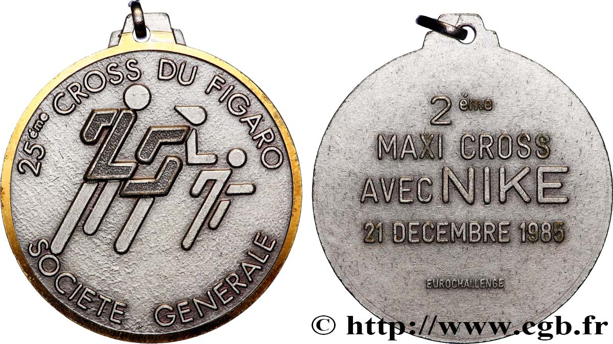 CINQUIÈME RÉPUBLIQUE Médaille, 25e Cross du Figaro TTB