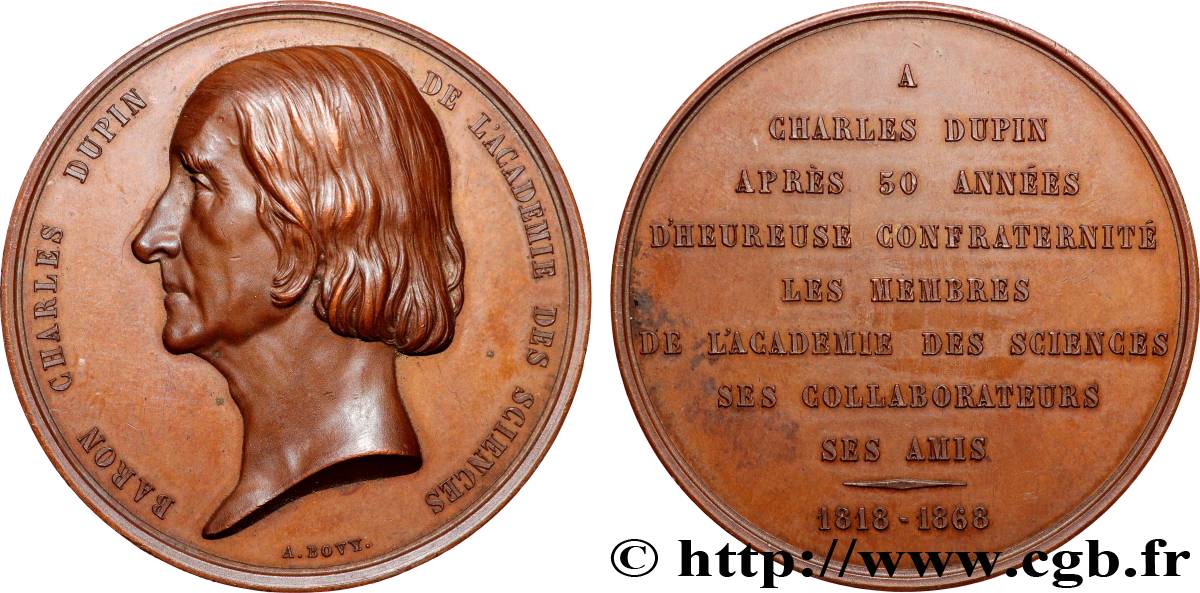 SCIENCE & SCIENTIFIC Médaille, Charles Dupin AU