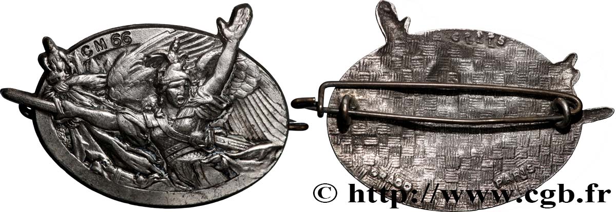 TROISIÈME RÉPUBLIQUE Médaille, Centre Mobilisateur n°66 TTB+