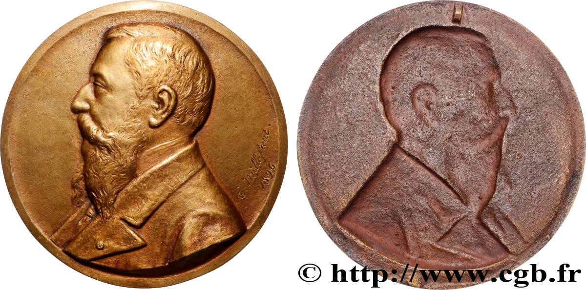 TROISIÈME RÉPUBLIQUE Médaillon par Paul-Émile Millefaut TTB+