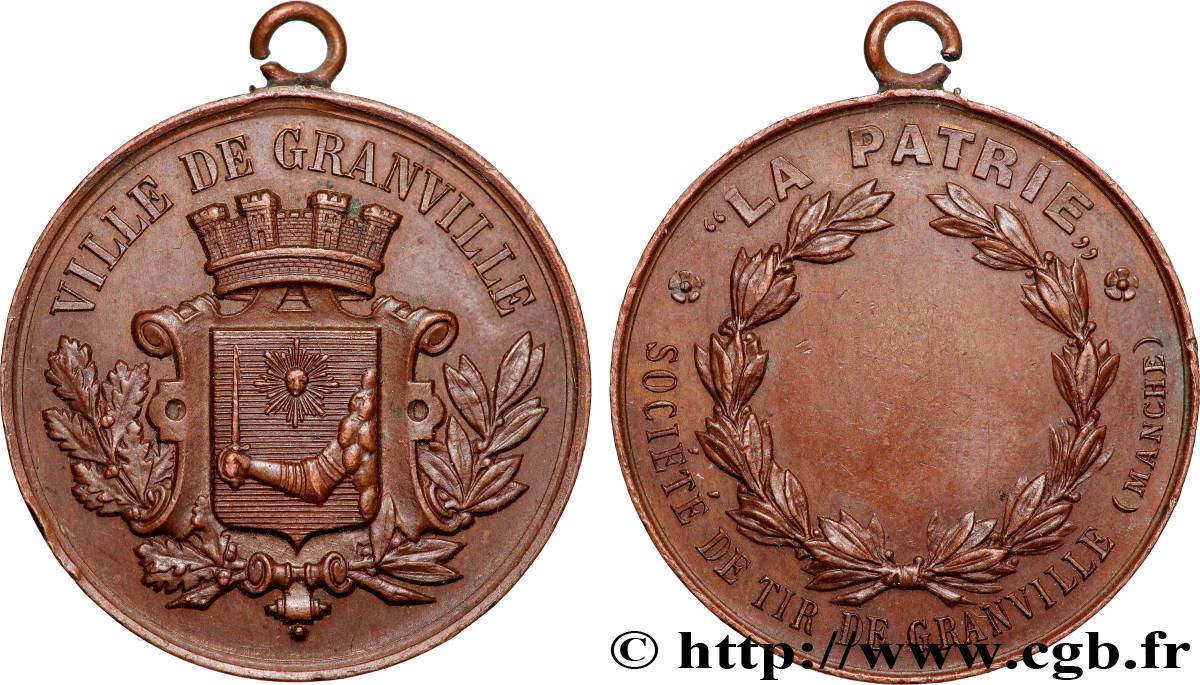 TERZA REPUBBLICA FRANCESE Médaille, La Patrie, Société de tir q.SPL