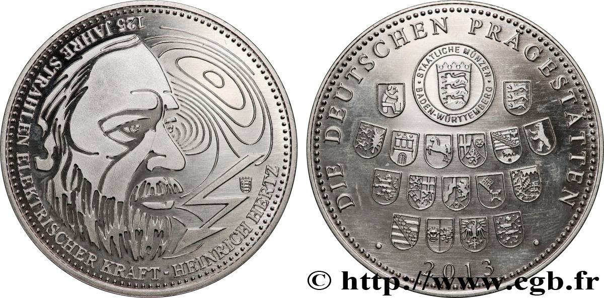 ALLEMAGNE Médaille, Heinrich Hertz BE