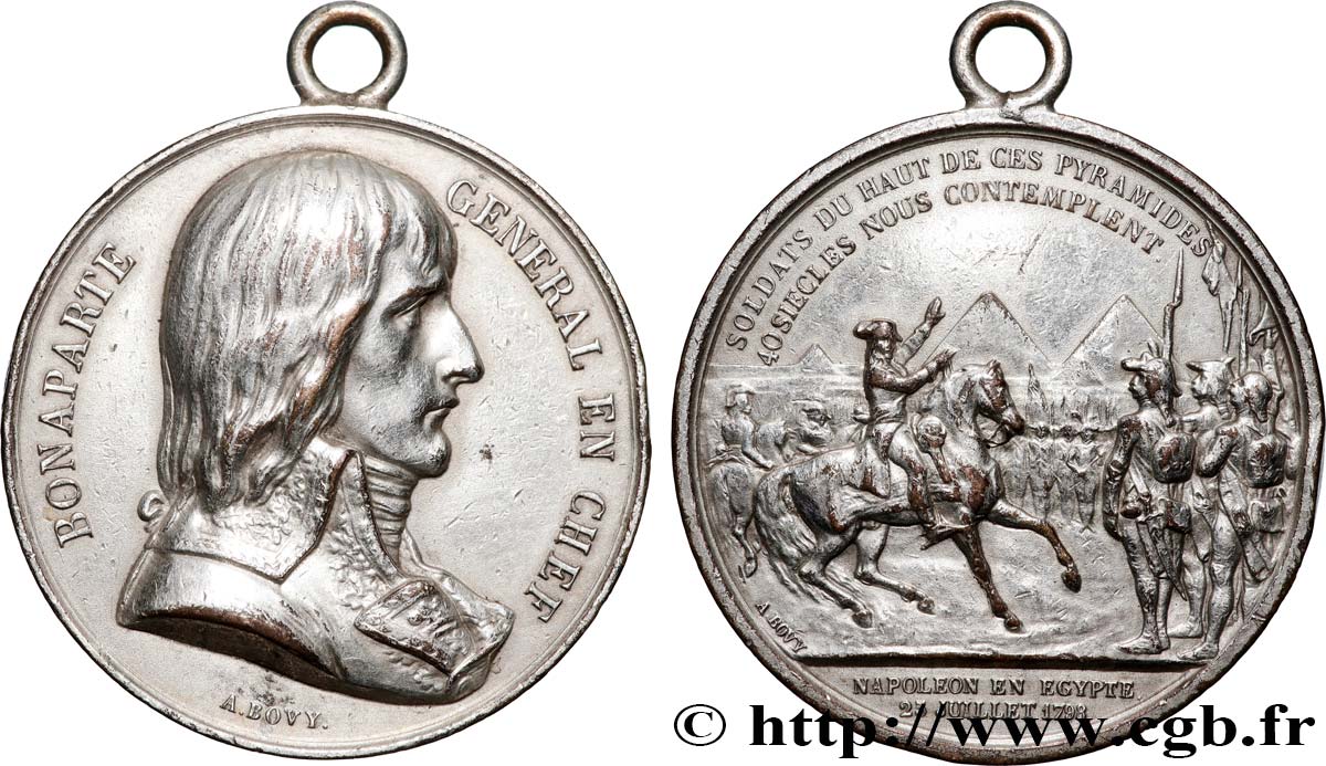 FRANZOSISCHES KONSULAT Médaille, conquête de l’Égypte, refrappe SS