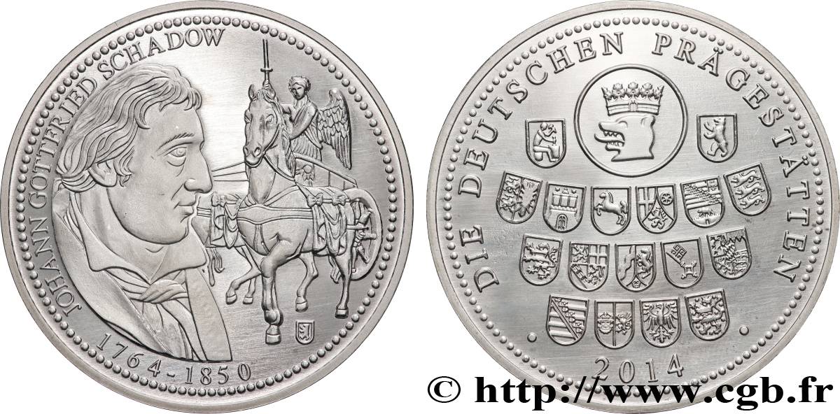 ALLEMAGNE Médaille, Johann Gottfried Schadow BE