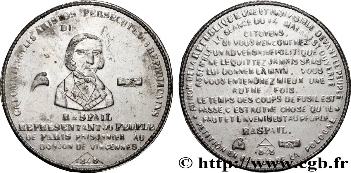 SECOND REPUBLIC Médaille, Arrestation des auteurs de l’attentat AU