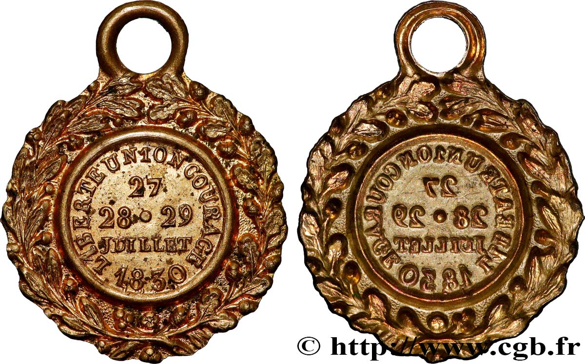 CARLOS X Médaille, Journées de juillet, Les Trois Glorieuses MBC+