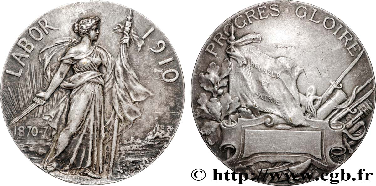 DRITTE FRANZOSISCHE REPUBLIK Médaille de récompense, Labor SS