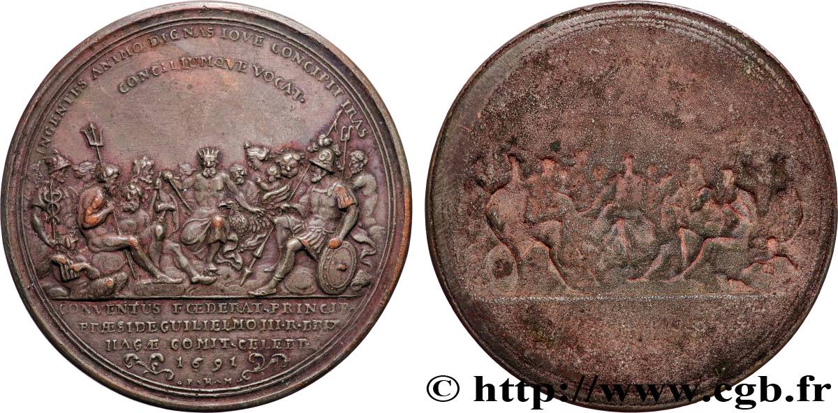 ALLEMAGNE - NUREMBERG Médaille, Congrès des Princes à La Haye, Tirage uniface TTB