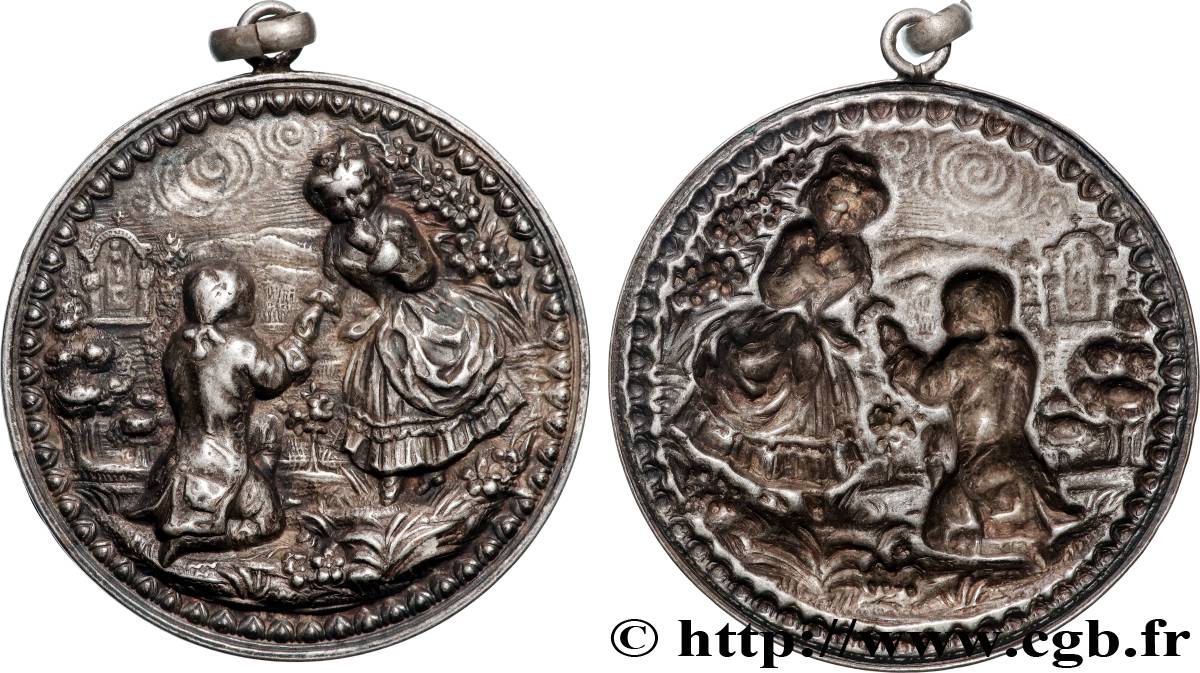 ARTISTES : GRAVEURS, PEINTRES, SCULPTEURS Médaille, Le couple TTB