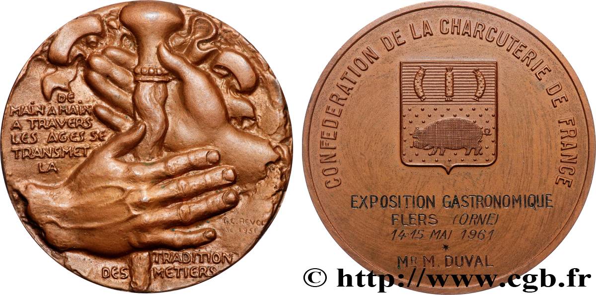 V REPUBLIC Médaille, Confédération de la charcuterie de France AU