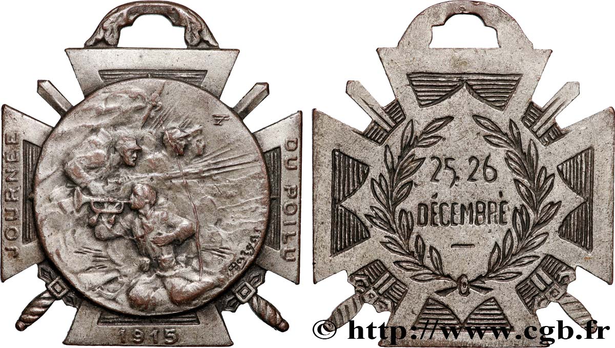 III REPUBLIC Médaille, Journée du Poilu XF