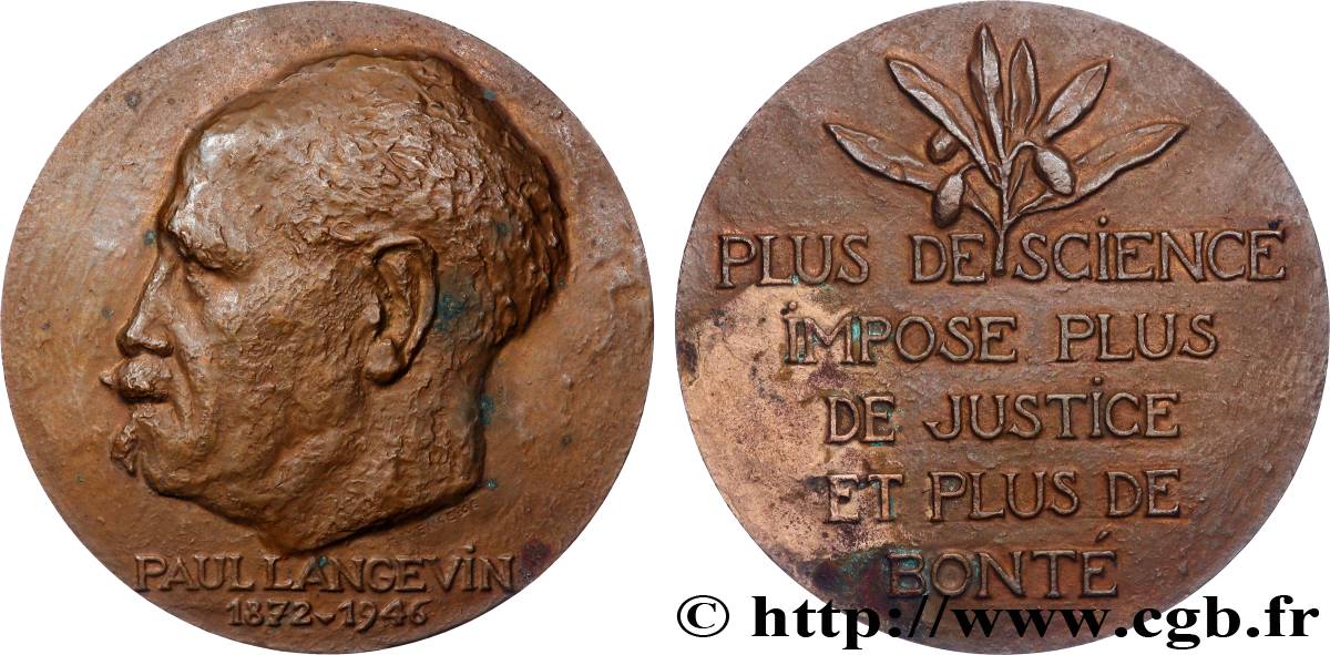 SCIENCES & SCIENTIFIQUES Médaille, Paul Langevin SPL/q.SPL