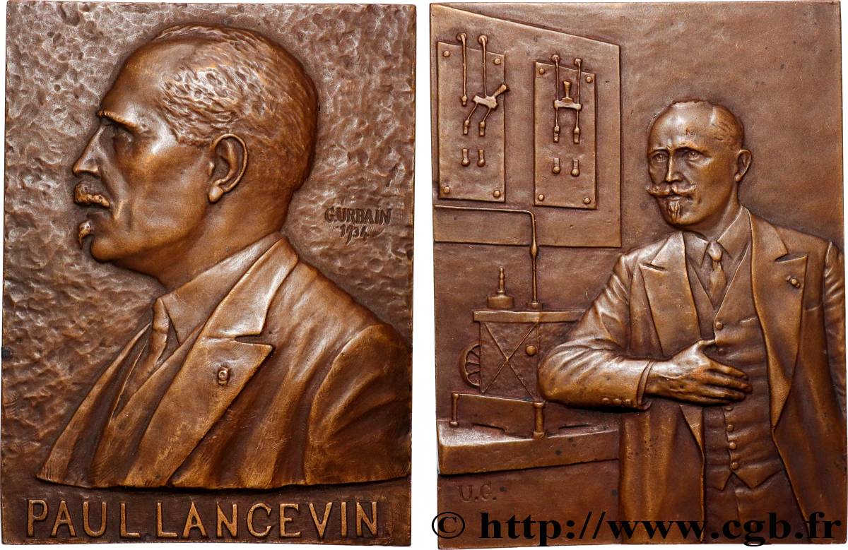 SCIENCES & SCIENTIFIQUES Plaque, Paul Langevin SUP