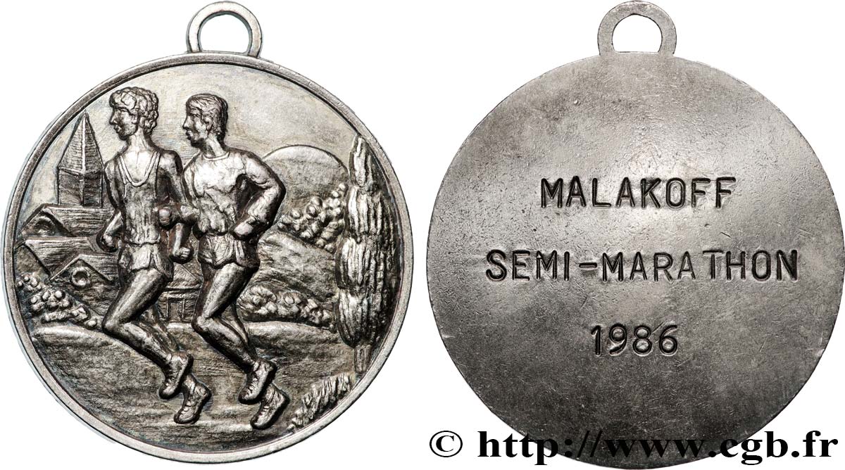 CINQUIÈME RÉPUBLIQUE Médaille, Semi-marathon de Malakoff TTB+