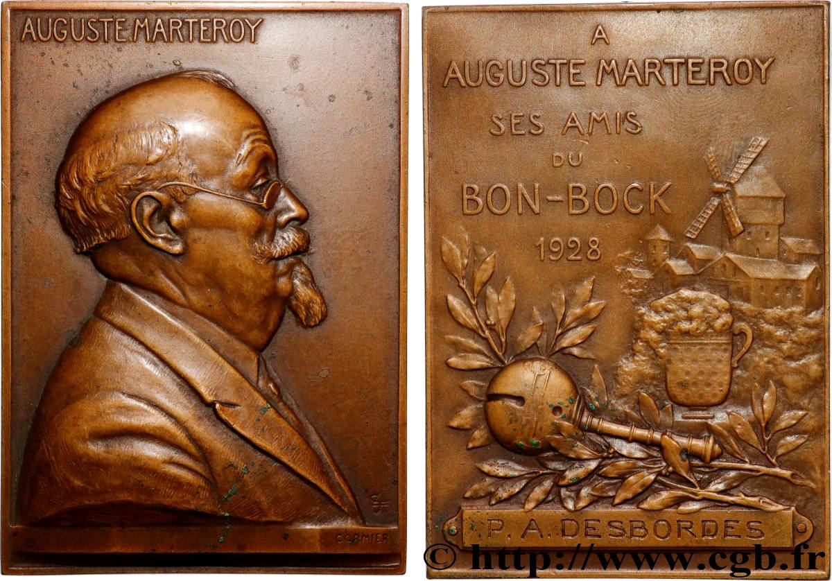 TROISIÈME RÉPUBLIQUE Plaquette, Auguste Marteroy TTB+