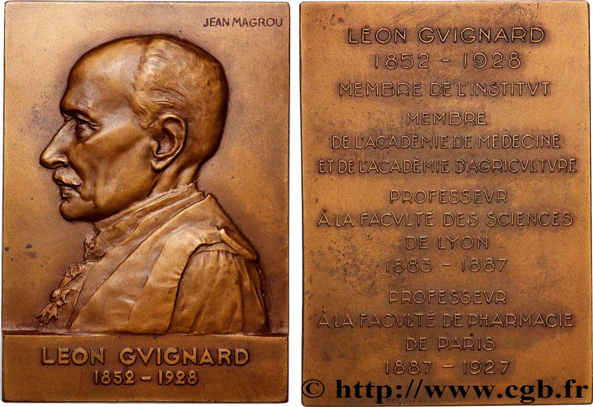 TROISIÈME RÉPUBLIQUE Plaquette, Léon Guignard SUP