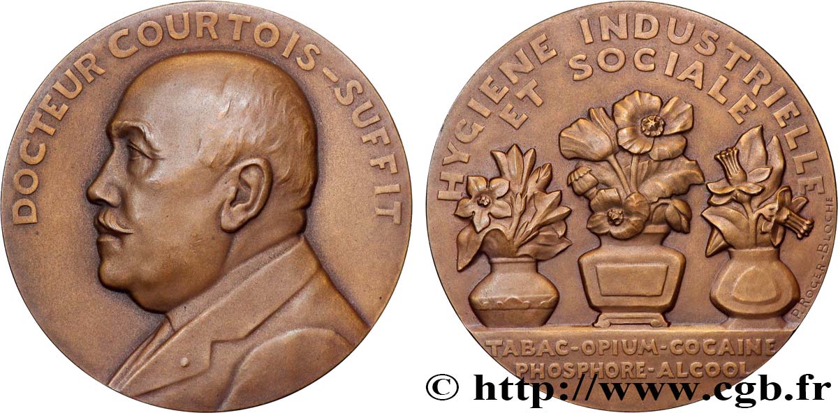 TROISIÈME RÉPUBLIQUE Médaille, Maurice Edme Courtois-Suffit SUP