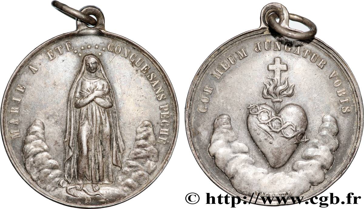 MÉDAILLES RELIGIEUSES Médaille, Vierge Marie XF