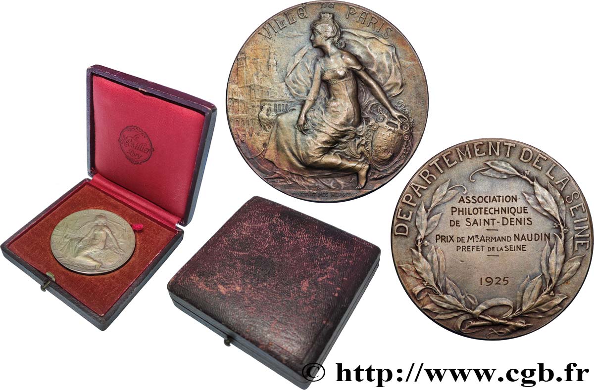 III REPUBLIC Médaille, Association philotechnique AU