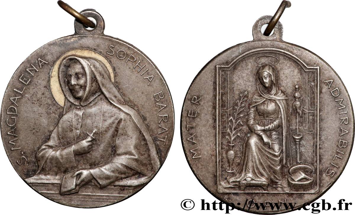 MÉDAILLES RELIGIEUSES Médaille, Madeleine-Sophie Barat XF