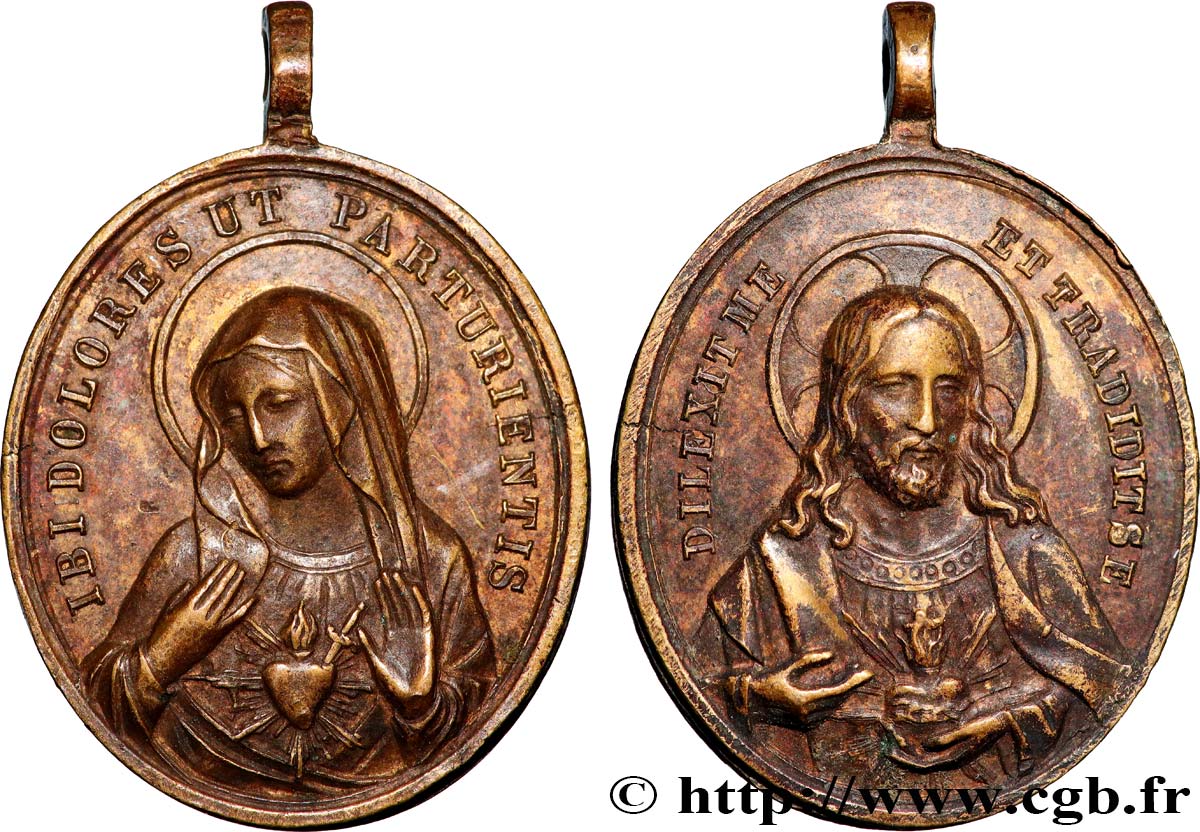 MÉDAILLES RELIGIEUSES Médaille, Vierge Marie et Christ BB
