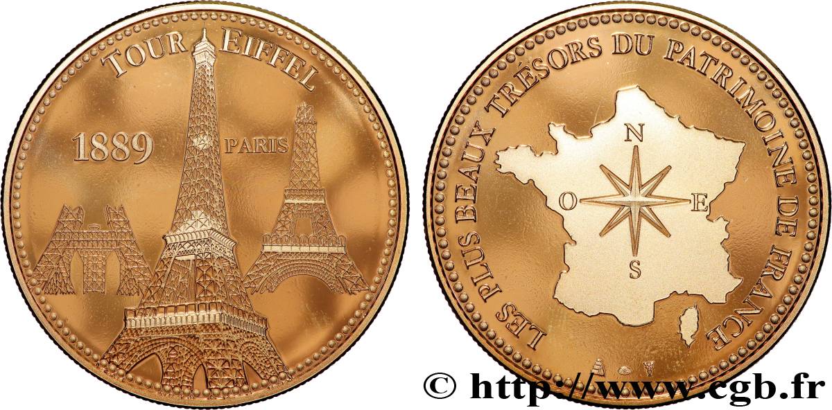 MONUMENTS ET HISTOIRE Médaille, Tour Eiffel SUP