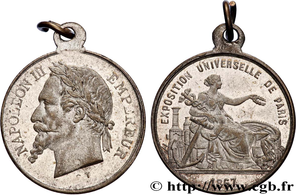 SECOND EMPIRE Médaille, Exposition Universelle TTB/TTB+